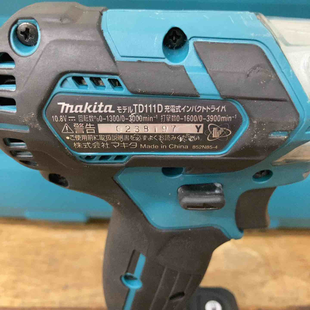 ★マキタ(makita) コードレスインパクトドライバー TD111DSHX【柏店】