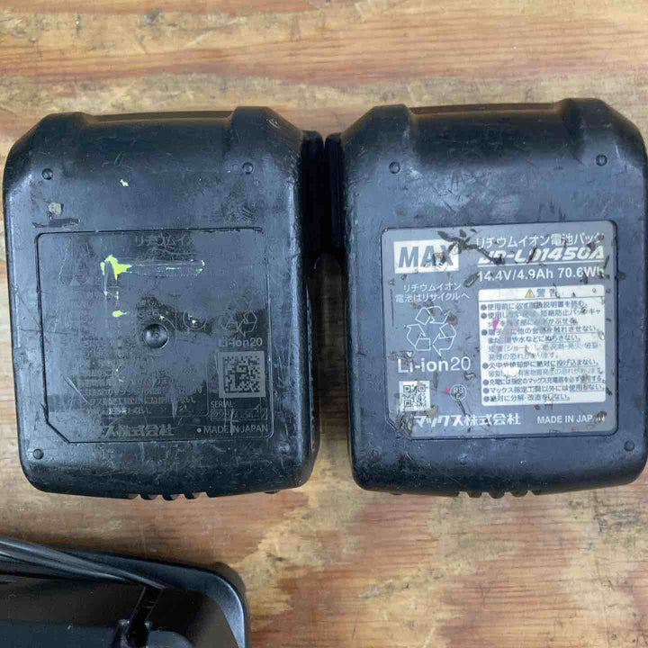 【中古品】メーカー修理品 マックス MAX 鉄筋結束機 ツインタイア RB-440T-B2C/1450A 14.4V フルセット ワイヤー4個つき！【柏店】