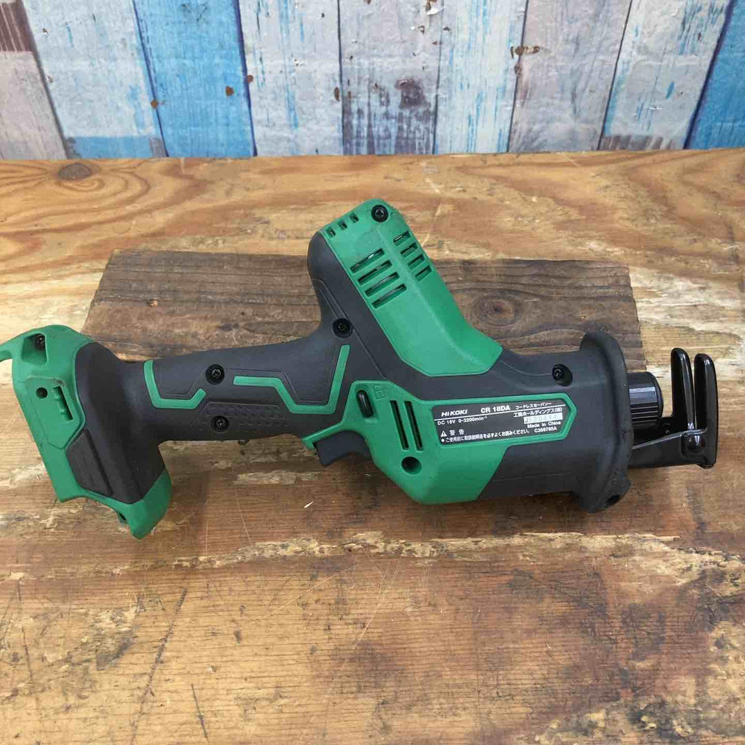 【中古品】☆ハイコーキ(HIKOKI ※旧:日立工機) コードレスセーバーソー CR18DA(NN) 18V 本体のみ【柏店】