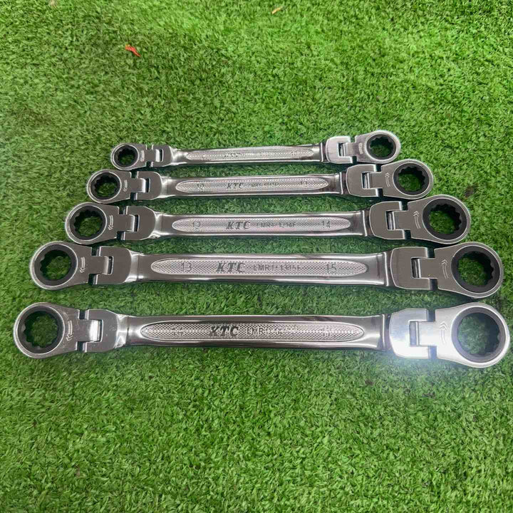 【中古・美品】 KTC ギアレンチ 首振りめがね 5本セット 【桶川店】