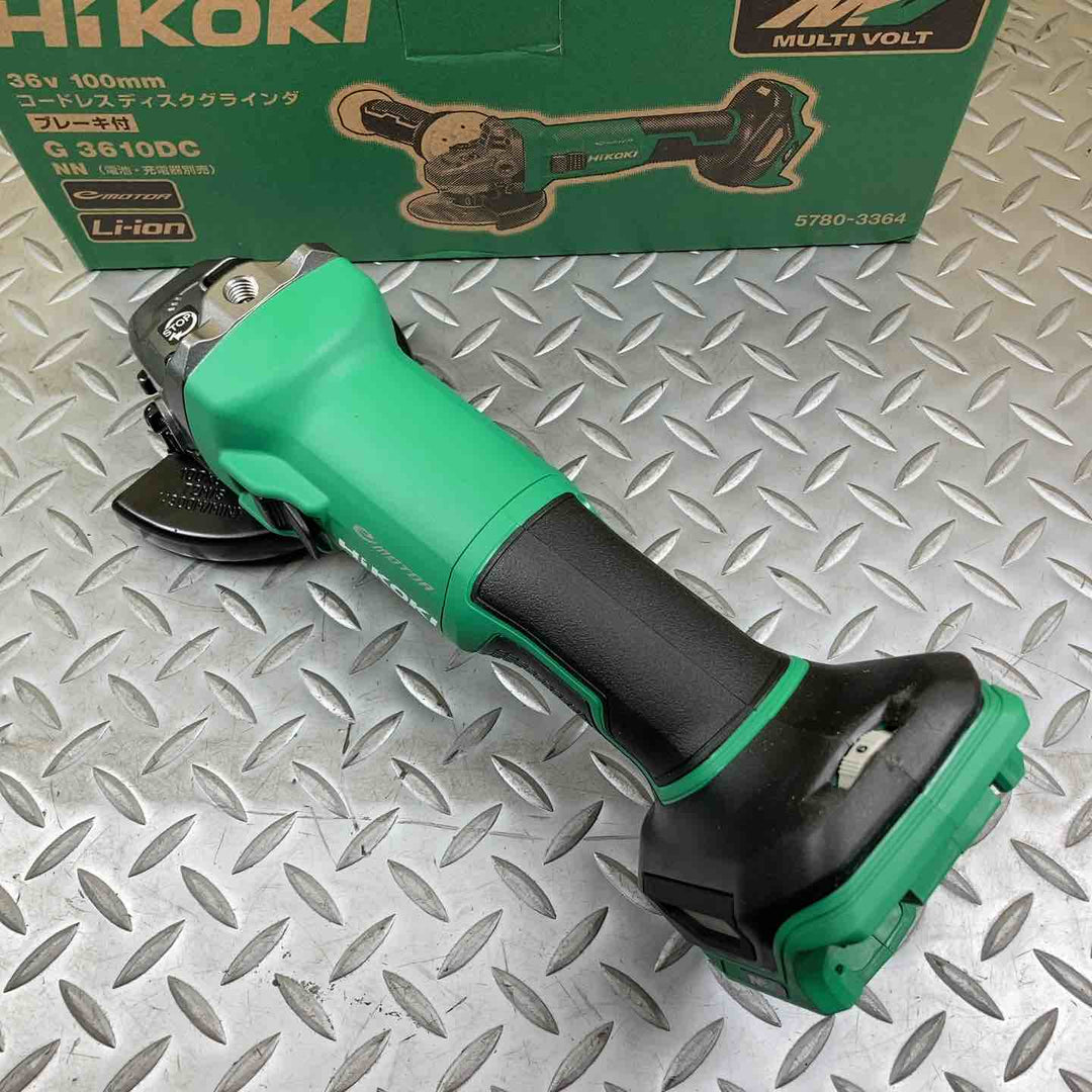 ★ハイコーキ(HIKOKI ※旧:日立工機) 100mmコードレスディスクグラインダ G3610DC(NN)【川崎店】