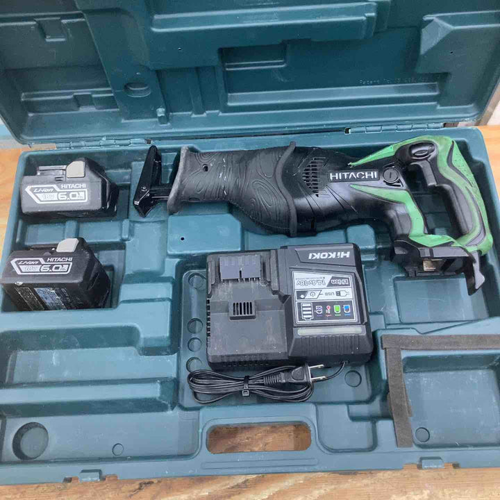 【中古品】★ハイコーキ(HIKOKI ※旧:日立工機) コードレスセーバーソー CR18DSL(LJCK)(L) 18V フルセット【柏店】