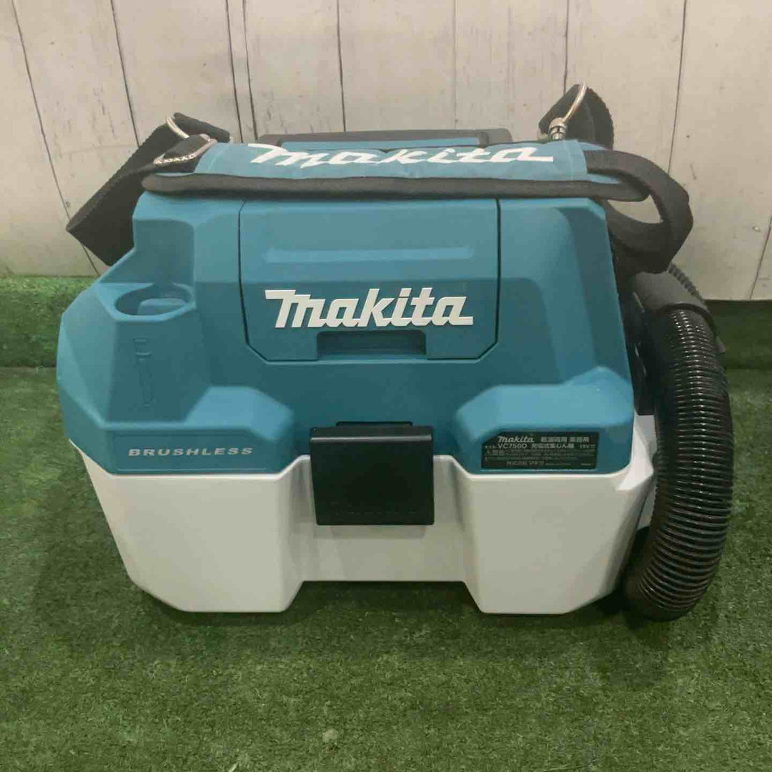 ★マキタ(makita) コードレス集じん機 乾湿両用 VC750DZ 18V 動作確認済【川口店】