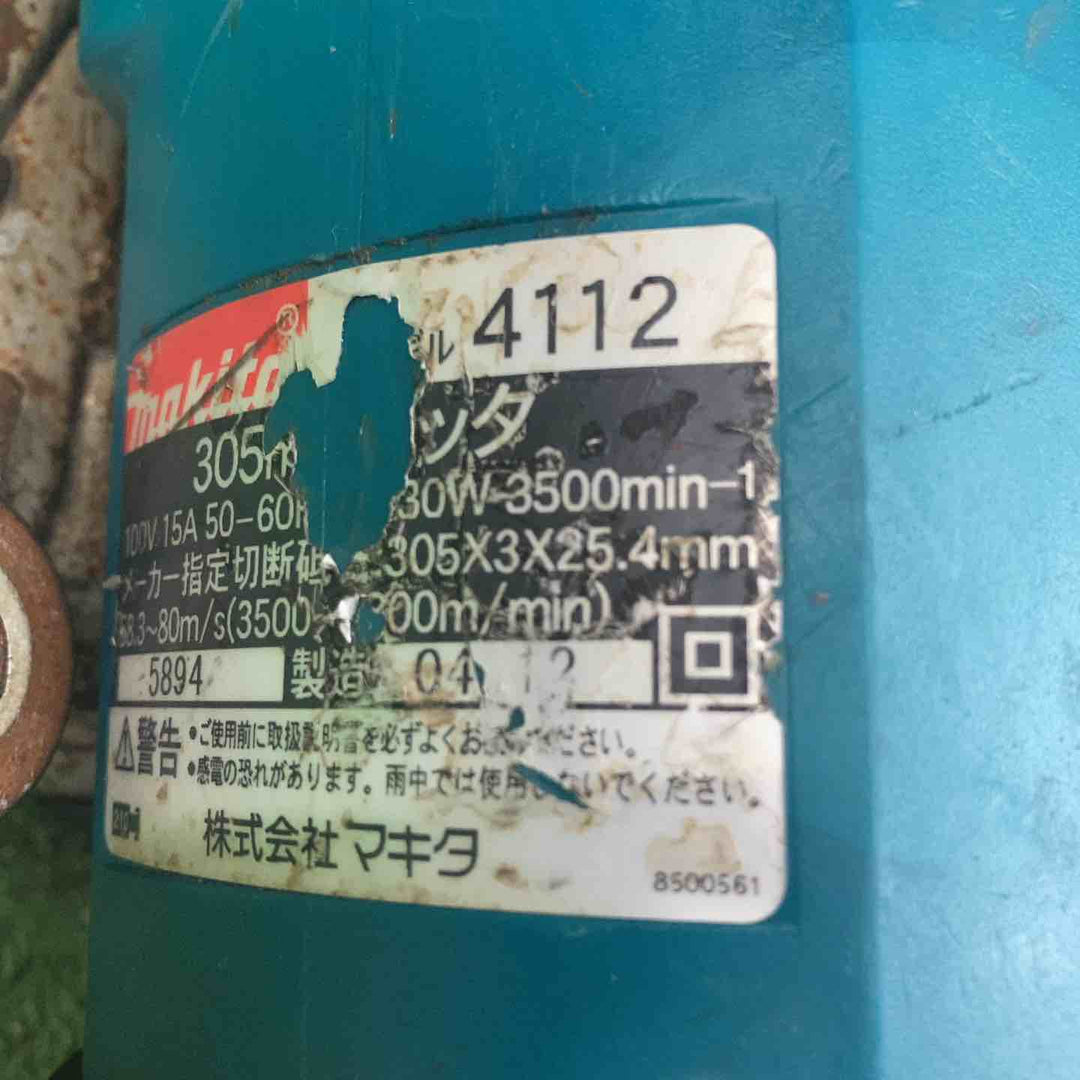 マキタ(makita) 305mm コンクリートカッター 4112 刃物外径	305mm【川越店】