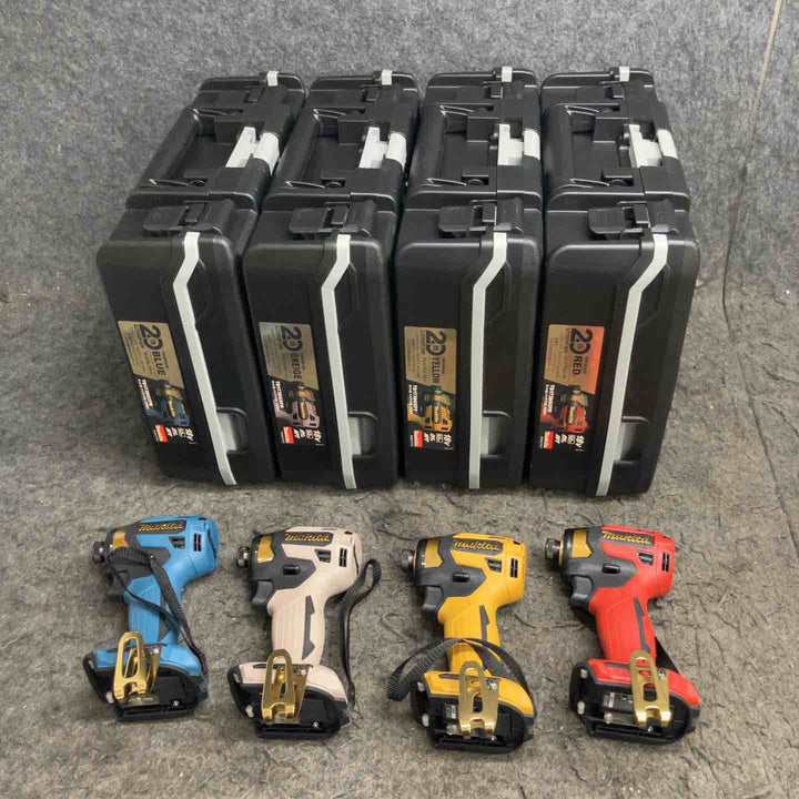 マキタ 18Vインパクトドライバー TD173DZ PY/PR/PB/PG 本体+ケース 20周年限定カラー プレミアム 4色セット【鴻巣店】