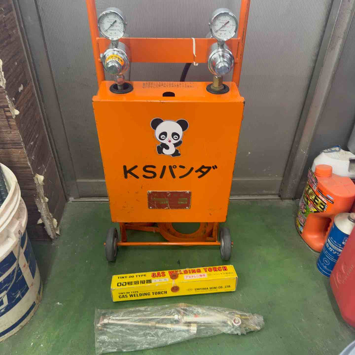 【ガスボンベなし・中古・店頭受取り限定】 カミマル アセチレン溶断器 KSパンダ 【桶川店】