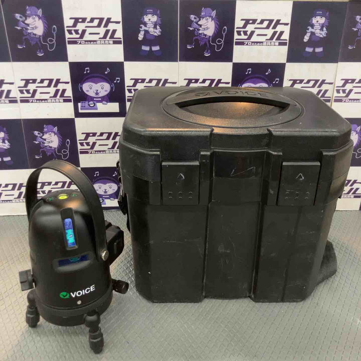 【中古品】VOICE レーザー墨出し器 5ライン(矩十字・横) グリーンレーザー Model-G5【所沢店】