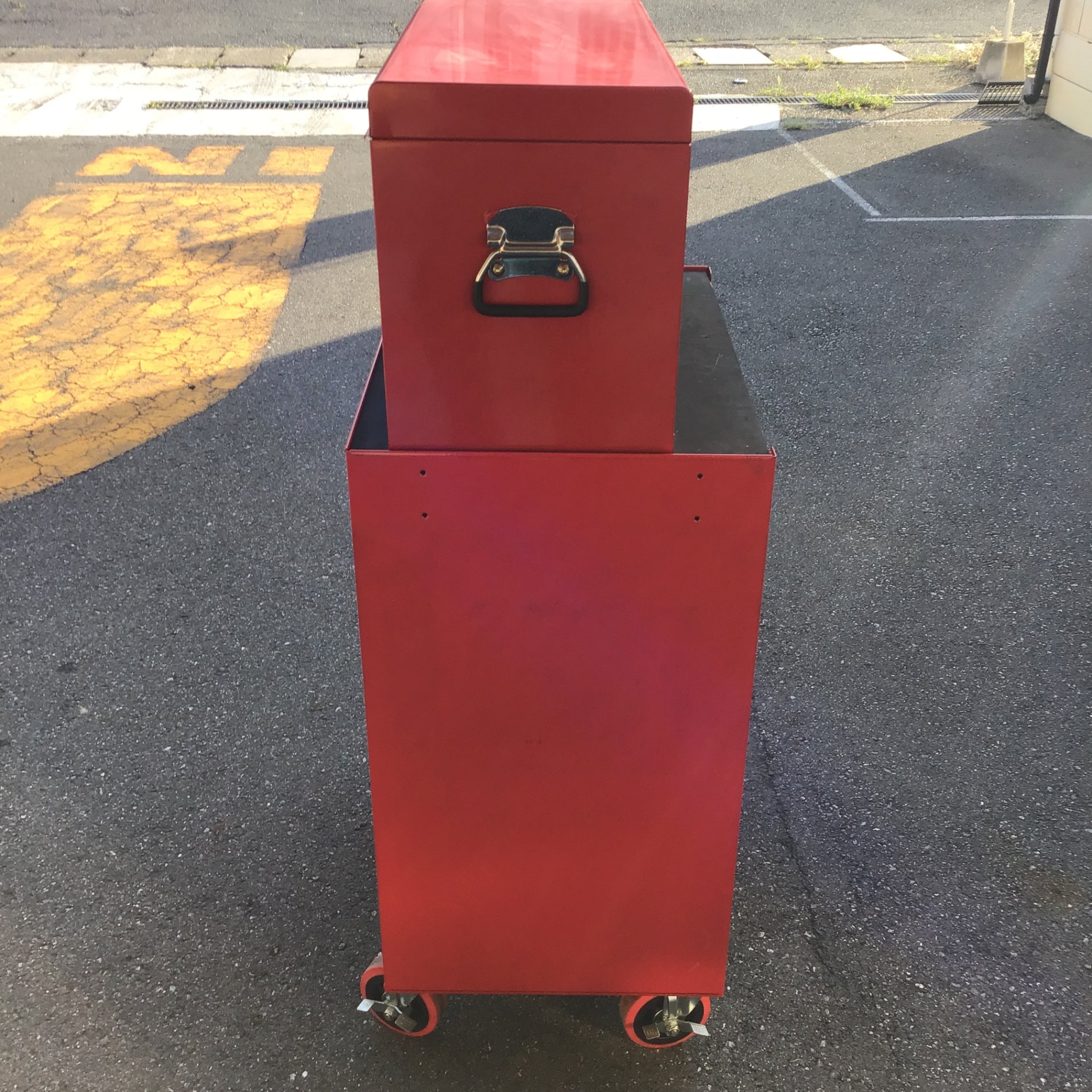 店頭受取り限定】 メーカー不明 トップチェスト+7段ロールキャビネット