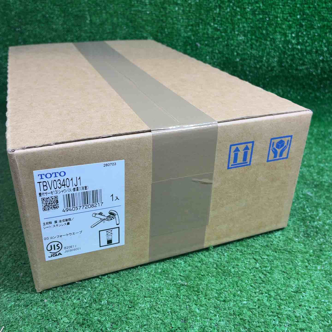 TOTO 浴室用 壁付サーモスタット混合栓 170mmコンフォートウェーブシャワー90φ TBV03401J1【藤沢店】