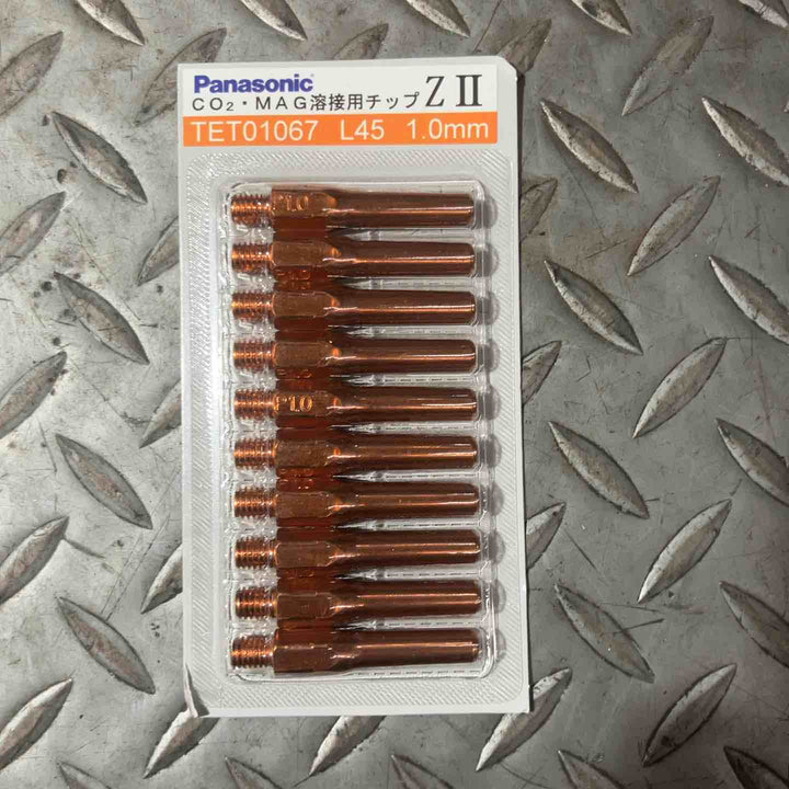 Panasonic パナソニック CO2・MAG溶接用チップ L45 1.0mm TET01067 ZⅡ 100個入り【草加店】