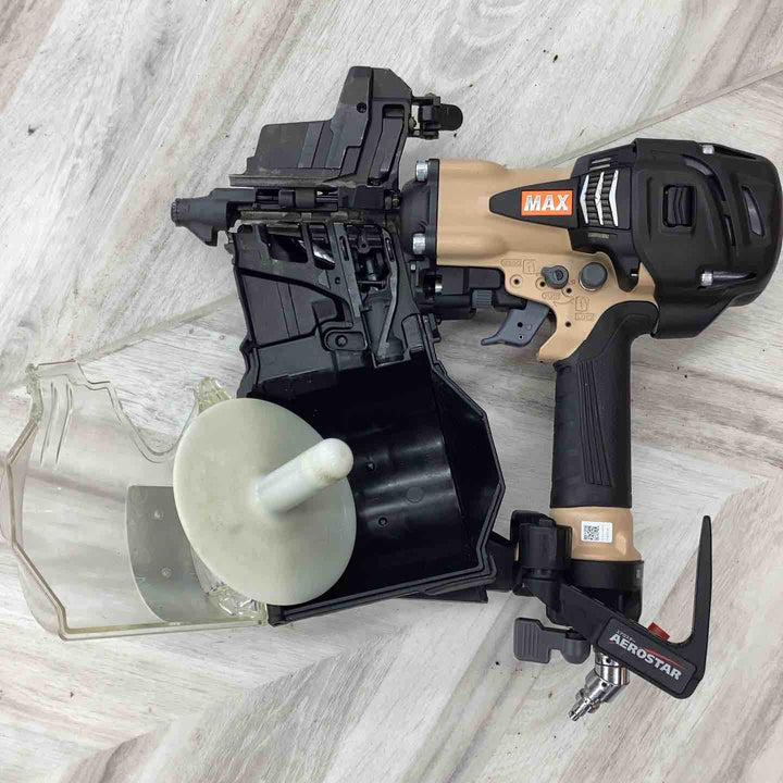 ★マックス(MAX) 高圧エア釘打ち機 HN-90N6(D)_サンドベージュ【越谷店】