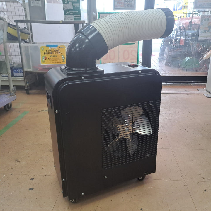 【店頭受取り限定】広電 スポットクーラー 小型 ブラック 板金ボディ 持ち運び簡単 防塵スイッチ 前面エアフィルタ付 KES181SMAB【草加店】