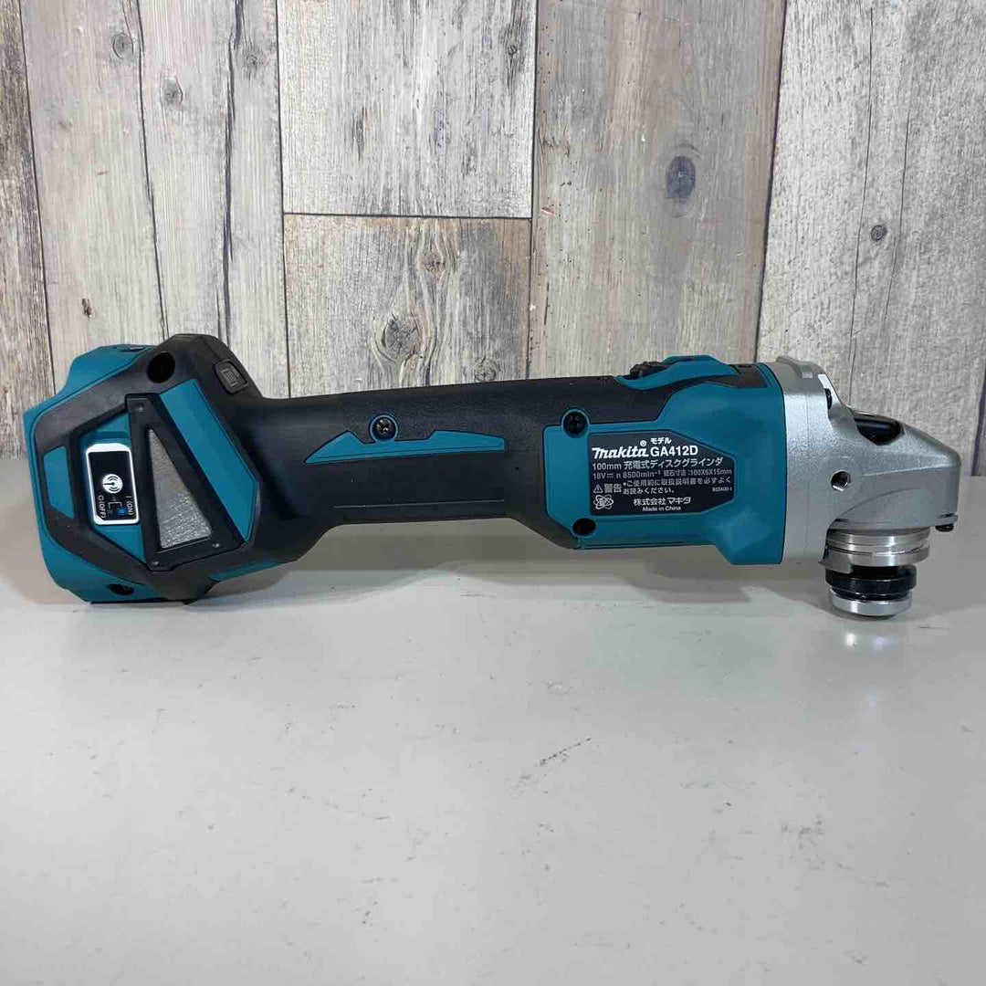★マキタ(makita) 18V 100mmコードレスディスクグラインダ GA412DZ 本体のみ ワイヤレスユニット別売【戸田店】