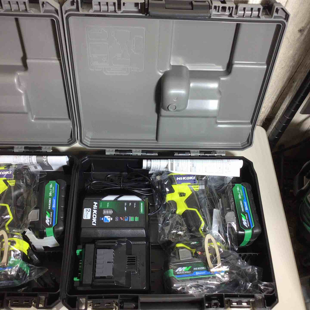 【未使用品】 2台セット ハイコーキ HIKOKI 日立 コードレス インパクトドライバ スパイダーイエロー WH36DD(2XHYSZ) インパクト イエロー 黄 純正 充電式 【戸田店】