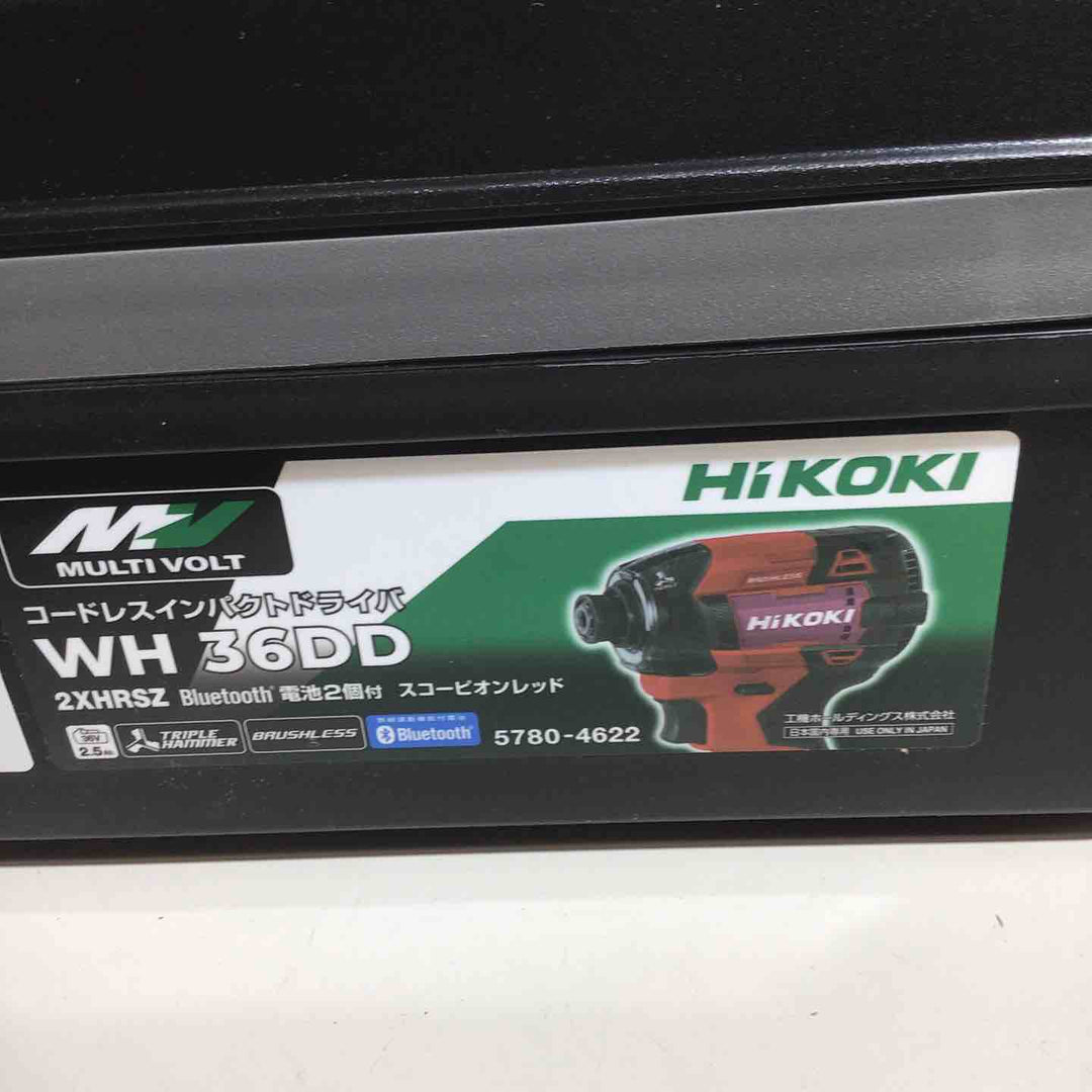 ★ハイコーキ(HIKOKI ※旧:日立工機) コードレスインパクトドライバ スコーピオンレッド WH36DD(2XHRSZ)【戸田店】