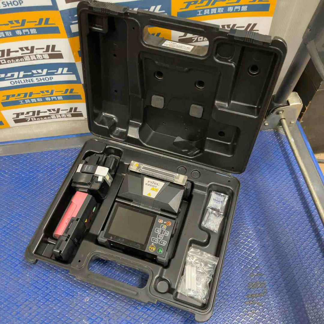 古河電工 FITEL 簡易2心融着機 EZD01M2 ホットストリッパ ファイバカッタセット 通電確認のみ【草加店】