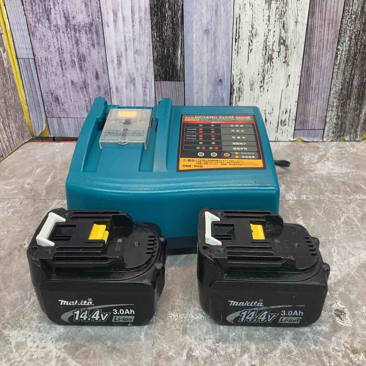 【中古品】★マキタ makita 14.4V コードレスドリルドライバー DF440DRFX バッテリー2個付【八潮店】