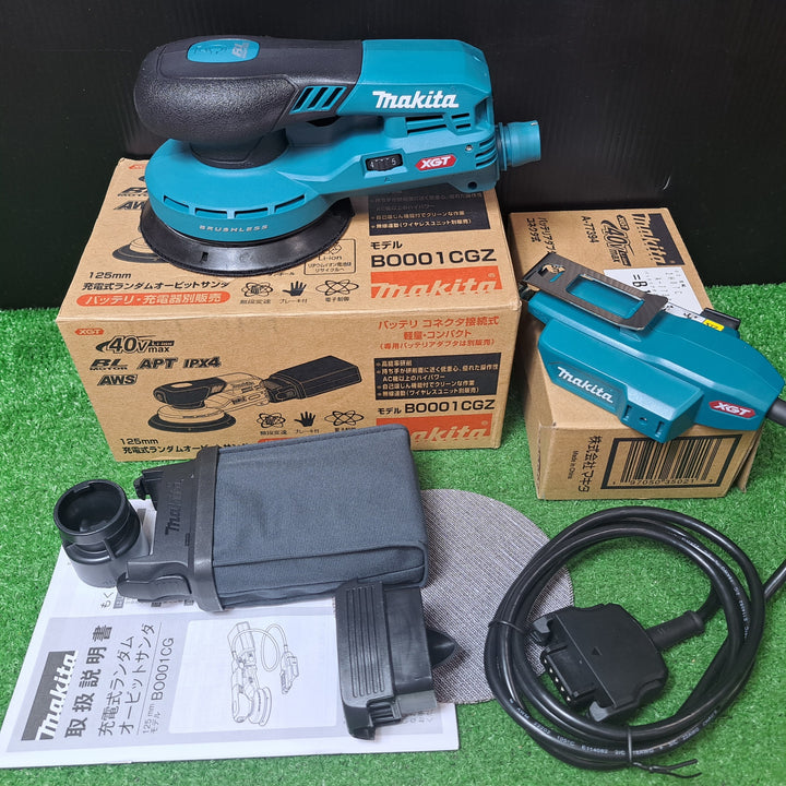★マキタ(makita) 充電式ランダムオービットサンダ BO001CGZ ☆バッテリアダプタ 1.6ｍコネクタ式 A-77394 セット【岩槻店】