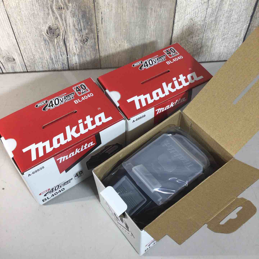 【未使用品】 純正 マキタ makita リチウムイオンバッテリー 40Vmax/4.0Ah BL4040 3個 バッテリー 40V 【戸田店】