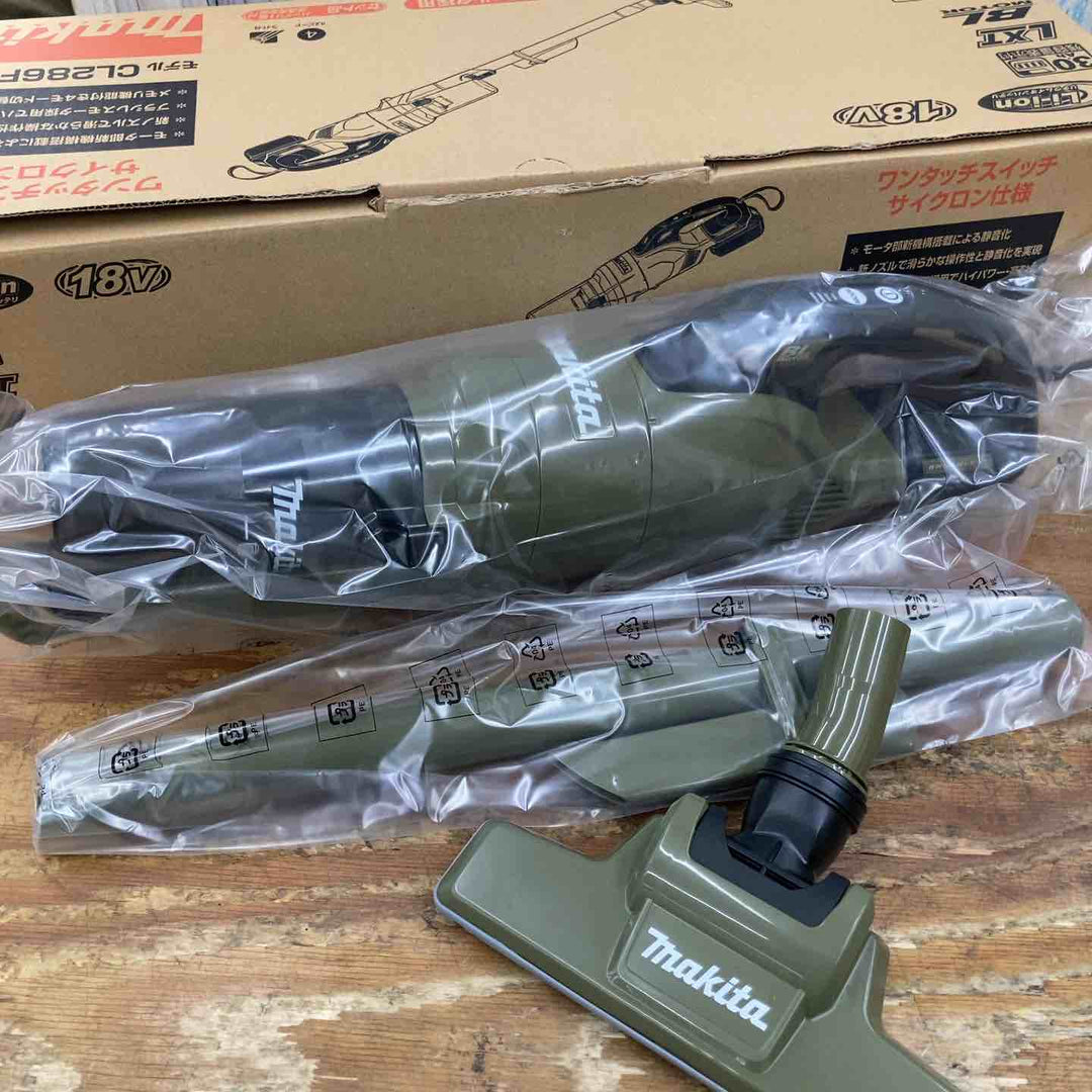【未使用品】★マキタ(makita) コードレスクリーナー CL286FDRFO 18V サイクロン一体式 ワンタッチスイッチ セット オリーブ色【柏店】