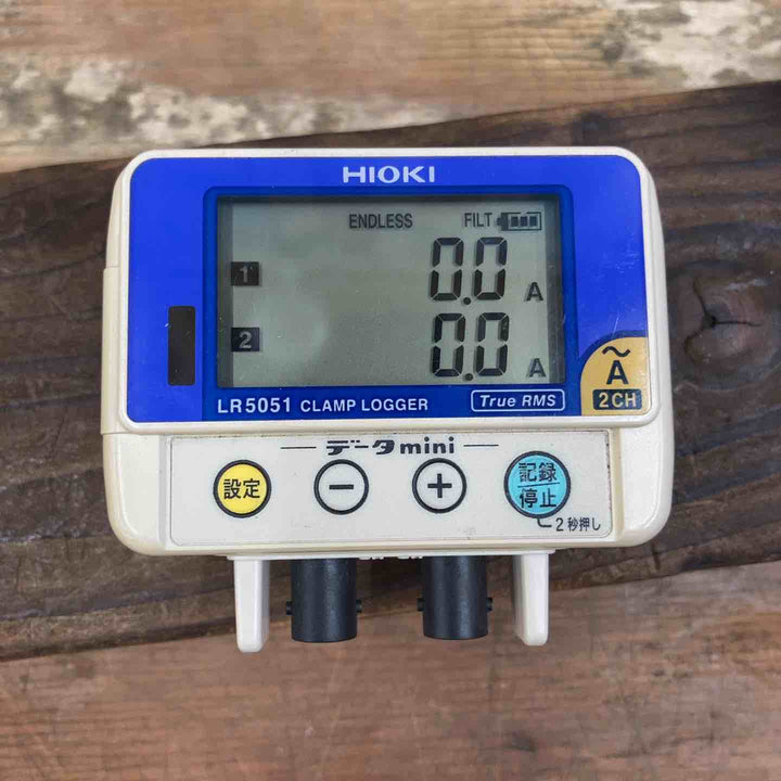 【現状品 】日置/HIOKI クランプロガー LR5051 クランプセンサー2台付き 通電のみ確認 【柏店】