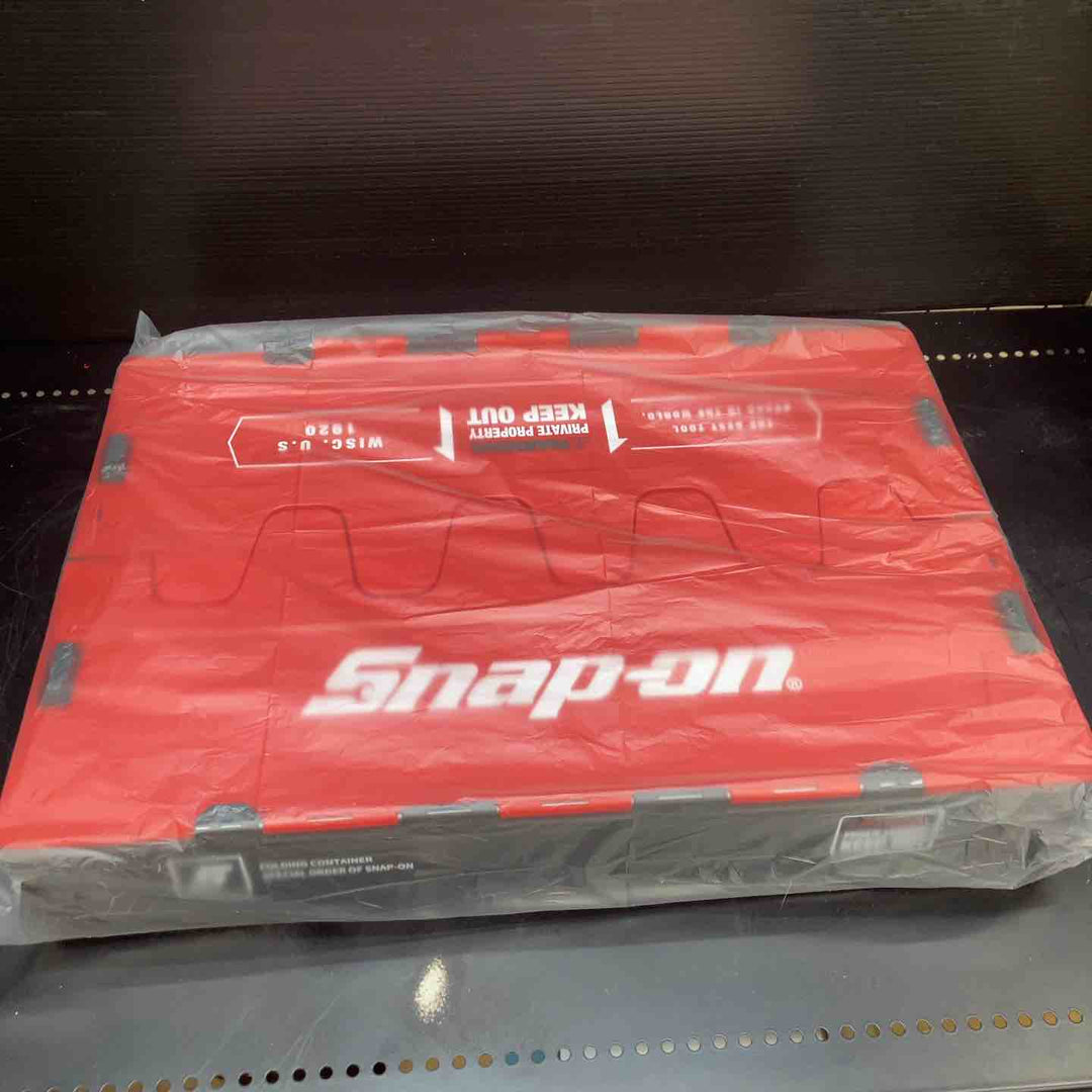 スナップオン(Snap-on) 折りたたみコンテナ 50L 3個セット ①赤×黒 ②黒 ③カーキ【川越店】