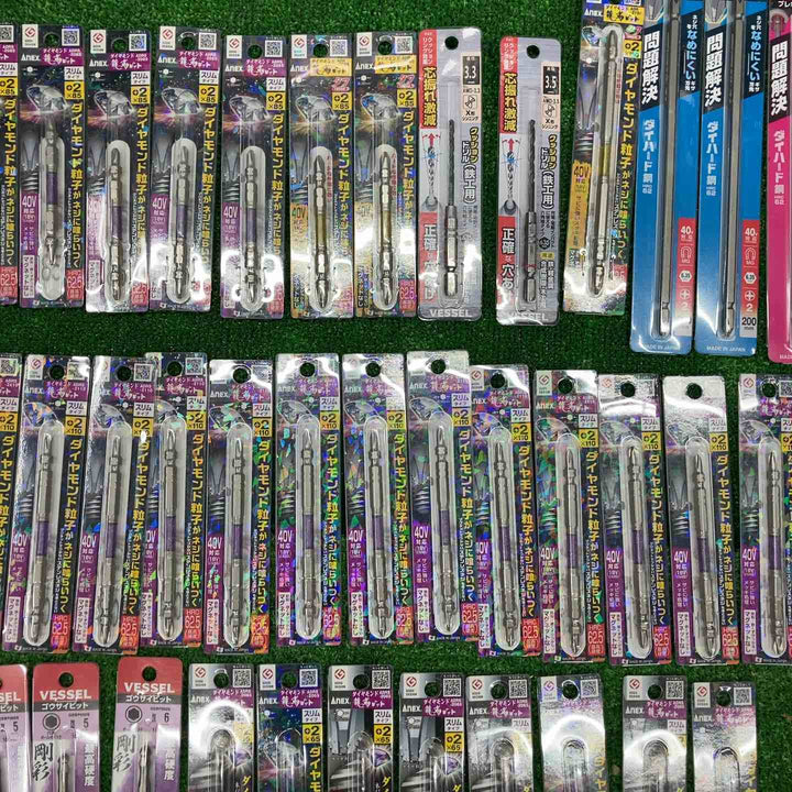 ベッセル ANEX インパクトビット 1本入り 81点まとめ ダイヤモンドビット クッションドリルなど  【桶川店】