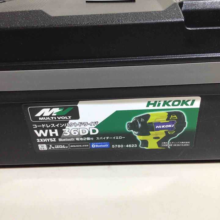 ★ハイコーキ(HIKOKI ※旧:日立工機) コードレスインパクトドライバ スパイダーイエロー WH36DD(2XHYSZ)【戸田店】