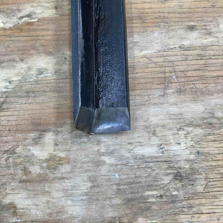 【中古品】　「義永」銘 角型鑿 L字 和工具 大工道具【柏店】