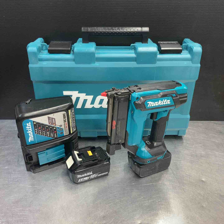 【中古品】 マキタ(makita) 18V コードレスピンネイラ PT353DRG フルセット品 バッテリー2個付き ピンタッカー 【東大和店】