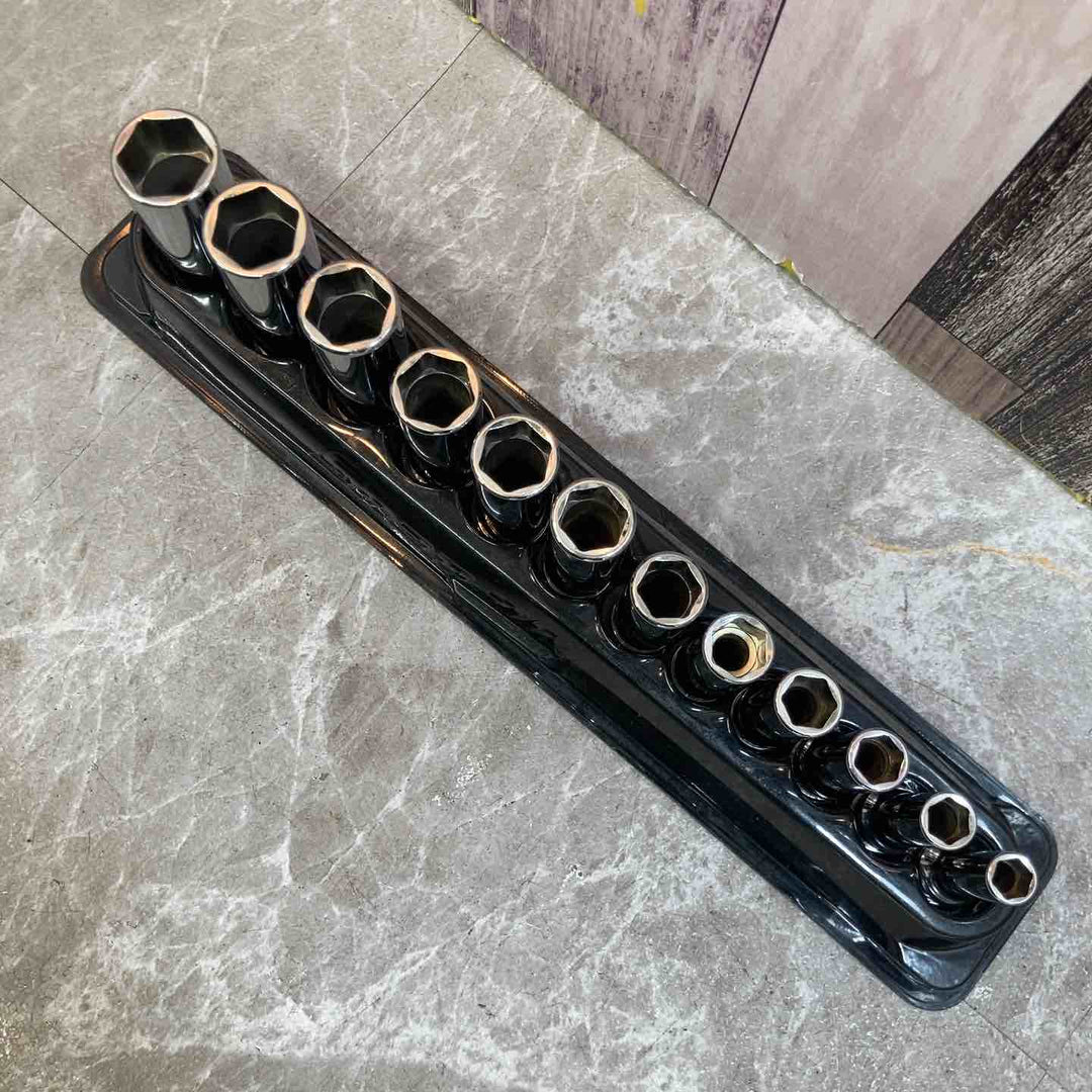 【中古品】snap-on/スナップオン　セミディープソケット　12ピースセット　3/8　PAKTY241【八潮店】