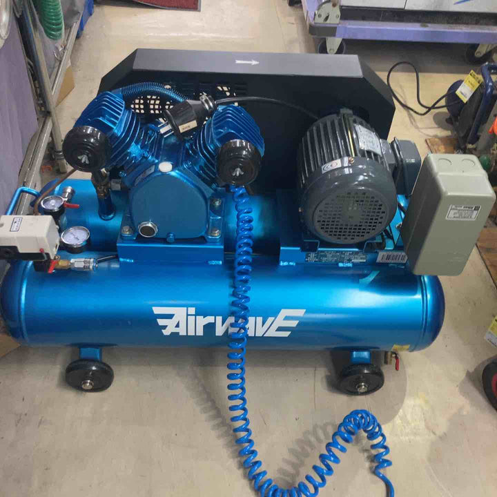 【店頭受取り限定】 SP-60TW-3 三相200V 2シリンダー型エアーコンプレッサー60L （株）和コーポレーション