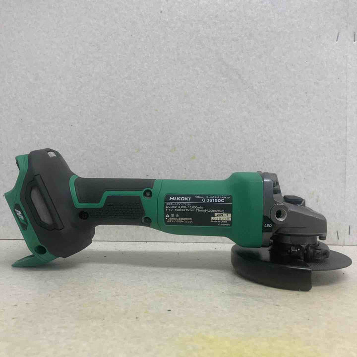 ハイコーキ(HIKOKI ※旧:日立工機) 100mmコードレスディスクグラインダ G3610DC(NN)【町田店】