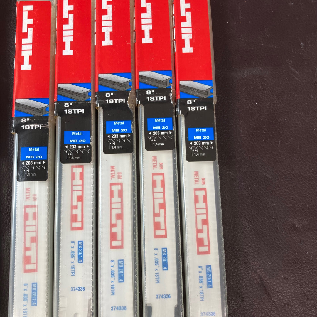 【未使用(店頭展示品)】ヒルティ(HILTI) レシプロソーブレード MB20 15個(75枚) 保管品【東大和店】