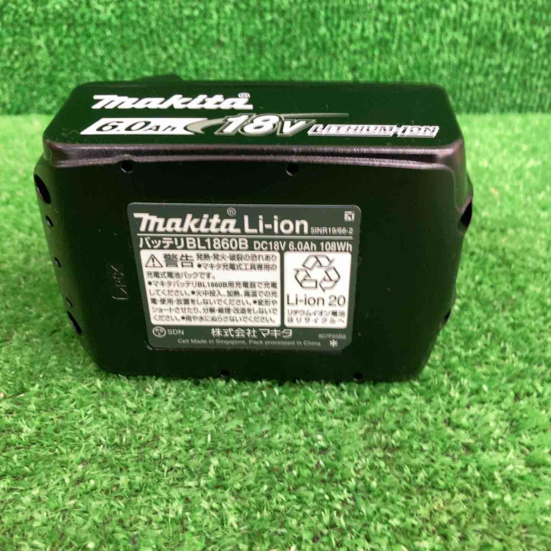 マキタ makita 18V リチウムイオン バッテリー 18V 6.0Ah BL1860B 【鴻巣店】