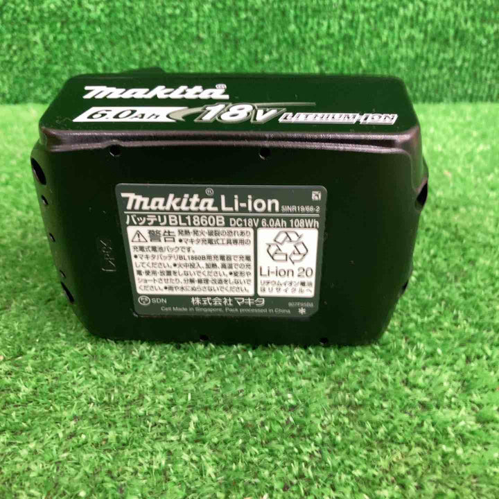 マキタ makita 18V リチウムイオン バッテリー 18V 6.0Ah BL1860B 【鴻巣店】