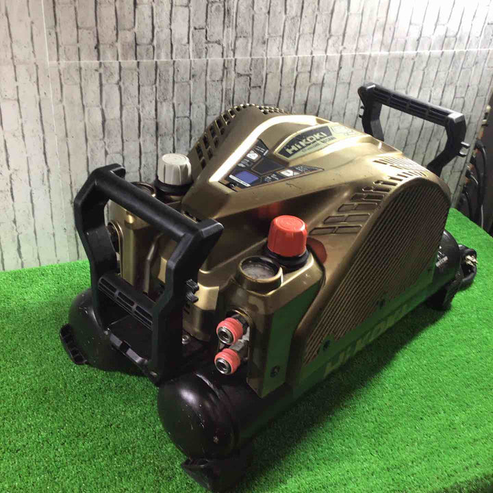 HiKOKI(ハイコーキ) 旧日立工機 釘打機用エアコンプレッサ タンク容量12L タンク内圧45気圧 高圧/一般圧対応 セキュリティ機能なし EC1445H3(TN(BG))ブラック＆ゴールド 限定販売色【川口店】