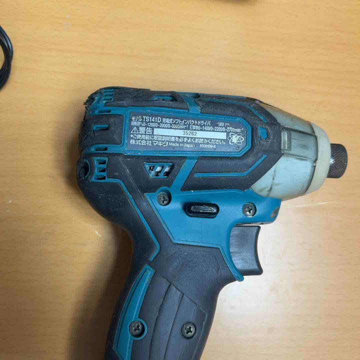 マキタ(makita) コードレスソフトインパクトドライバー TS141DRGX セット 充電器未使用 バッテリー2個 6.0Ah 18V 穴あけ 【越谷店】