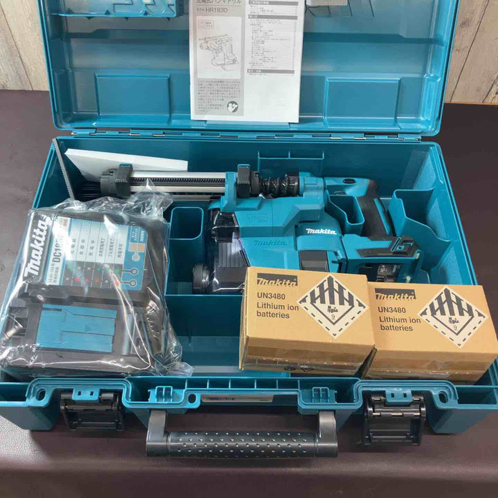 【未使用品(店頭展示品)】 マキタ(makita) 18V コードレスハンマドリル HR183DRGXV フルセット品 【東大和店】