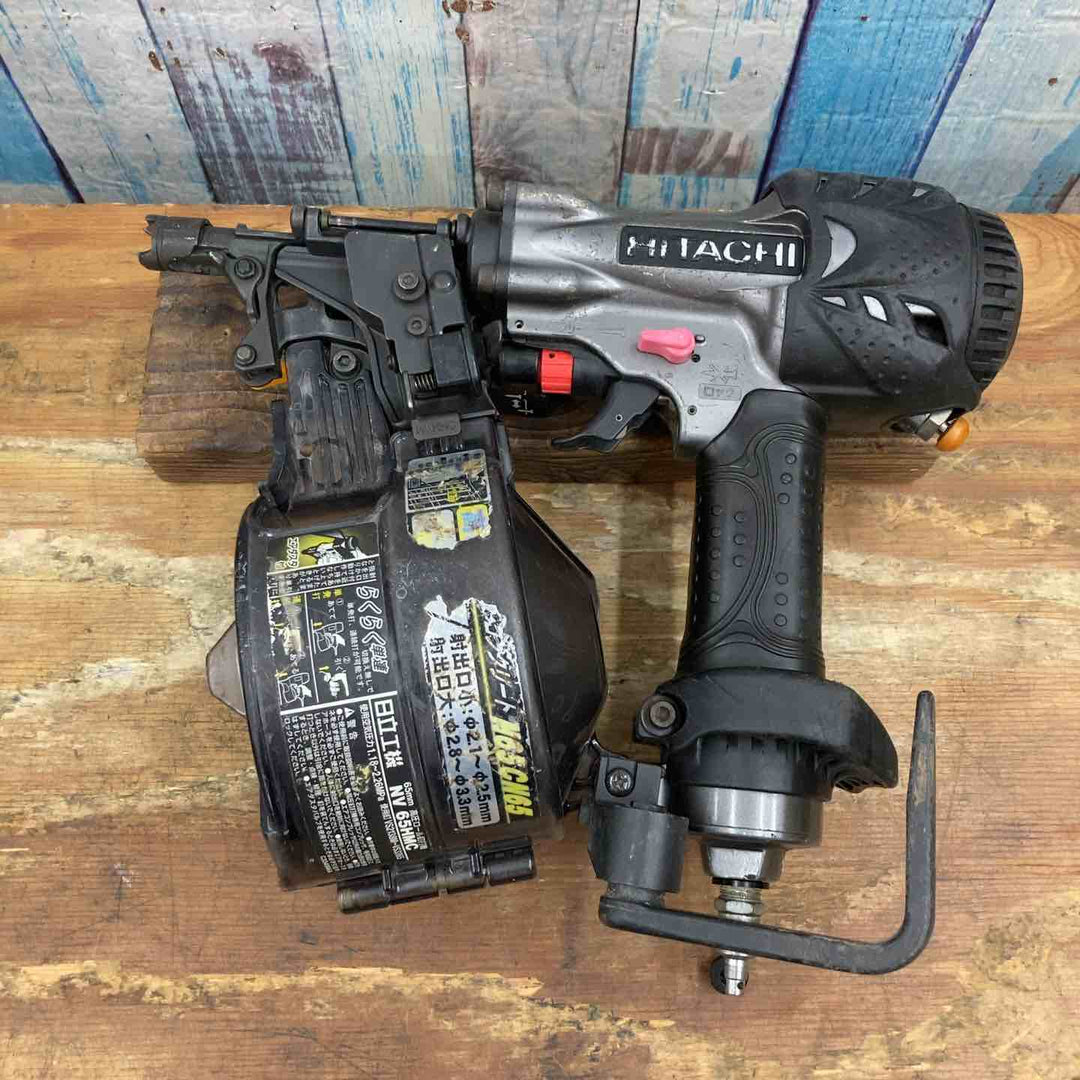 ★ハイコーキ(HIKOKI ※旧:日立工機) 高圧エア釘打ち機 NV65HMC(G)【柏店】