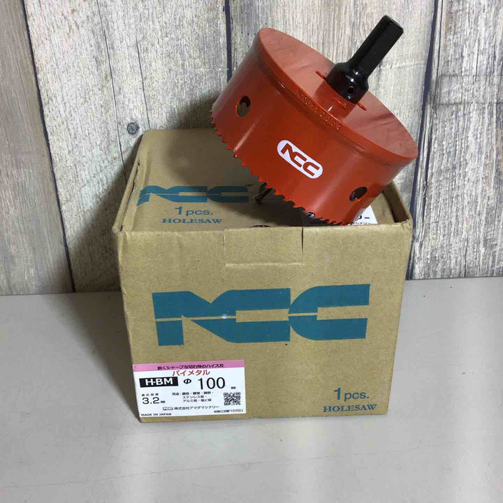 【未使用品】 アマダマシナリー ニコテック ハイスバイメタルホールソー H-BM 100Φ  NCC ホールソー 【戸田店】