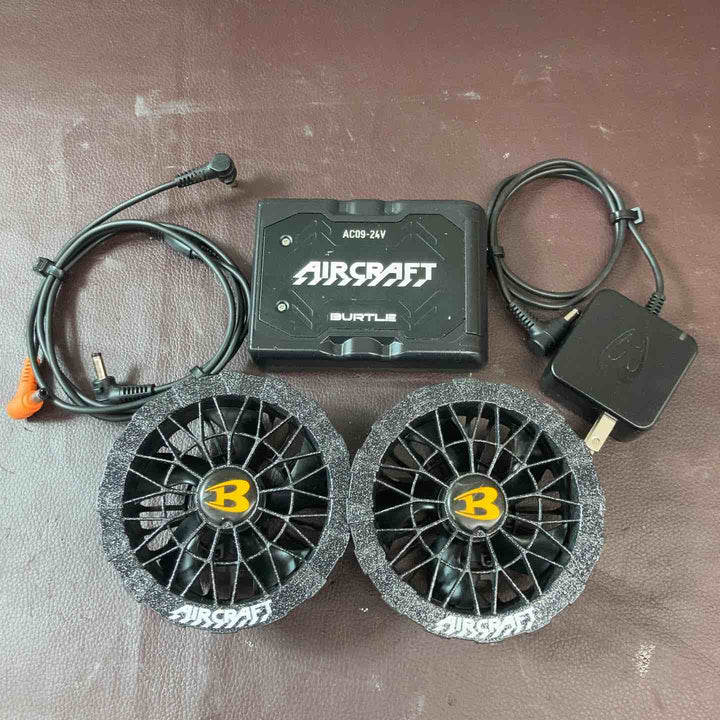 【中古品】バートル(BURTLE) 空調服用ファン&バッテリーセット AC09+ファン(AC09-1) エアークラフト【東大和店】