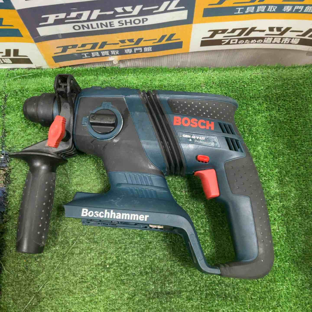 ★ボッシュ(BOSCH) コードレスハンマドリル GBH36V-LIY バッテリー2個、充電器付き【草加店】