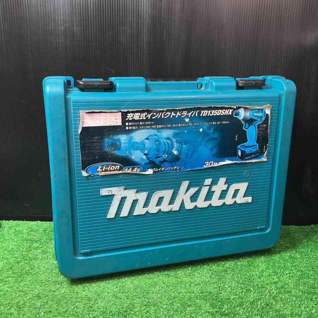 ★マキタ(makita) コードレスインパクトドライバー TD135DSHX 14.4v 1.5Ah×2個付き【岩槻店】