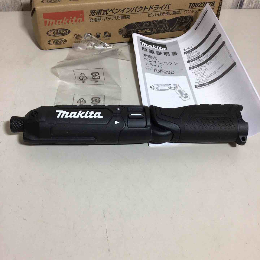 ★マキタ(makita) 7.2V コードレスペンインパクトドライバ TD023DZB(本体のみ)【戸田店】