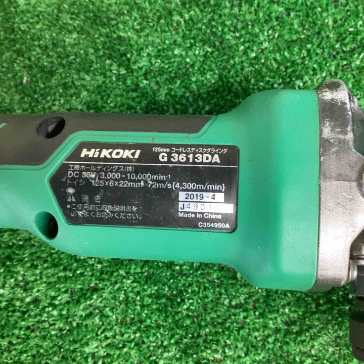 ★ハイコーキ(HIKOKI ※旧:日立工機) 100mmコードレスディスクグラインダ G3610DA(XP)【越谷店】