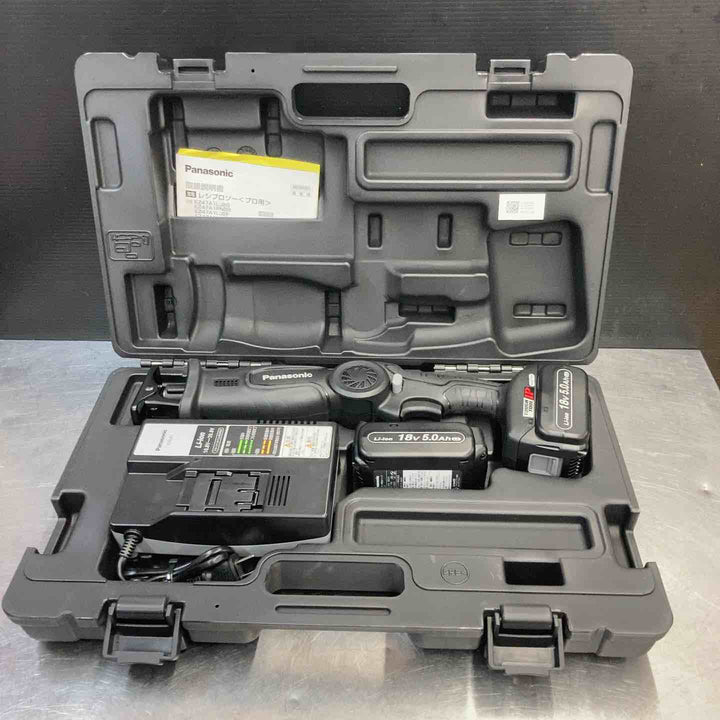 【中古美品】 パナソニック(Panasonic) フレキシブルレシプロソー デュアル14.4V/18V フルセット ブラック EZ47A1LJ2G-B セーバーソー 【東大和店】