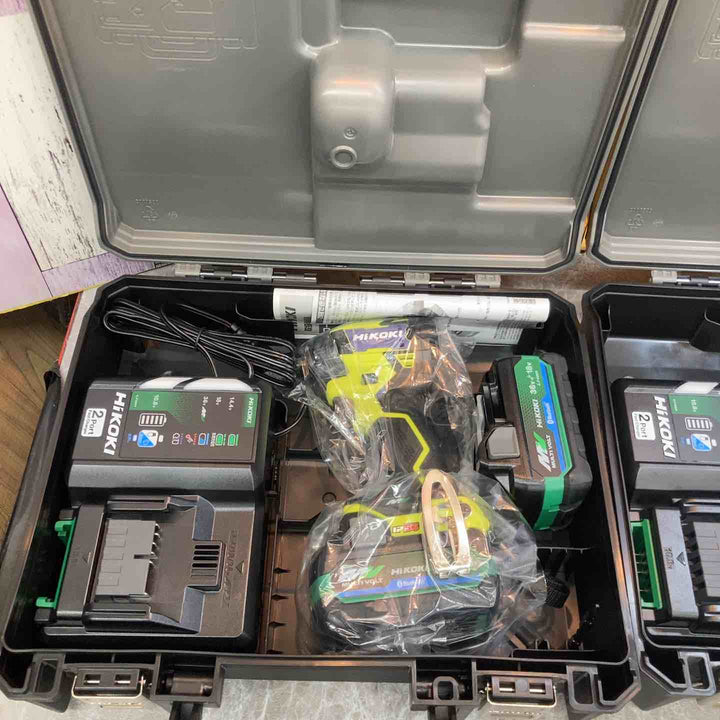 【未使用品】2台セット Hikoki ハイコーキ WH36DD(2XHYSZ) スパイダーイエロー コードレスインパクトドライバ【八潮店】