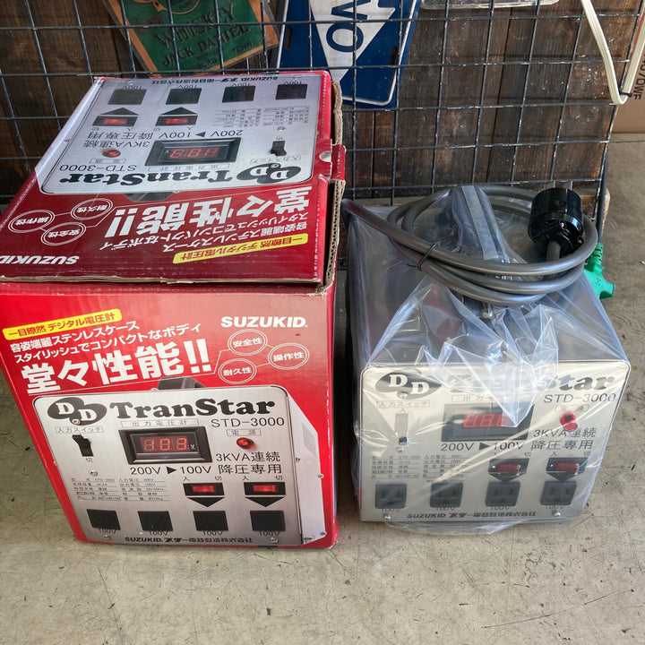 〇スズキッド(SUZUKID) 降圧器 DDトランスター STD-3000【町田店】