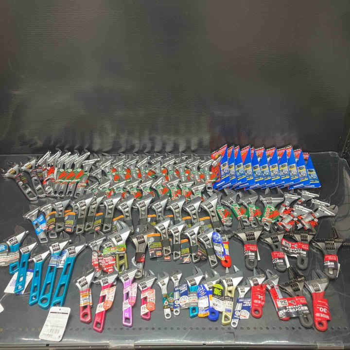 ▼モンキーレンチ100個まとめ売り 格安☆ ロブスター スーパーツール TOP サイズ 複数 軽量 薄型 ショート 様々【川越店】